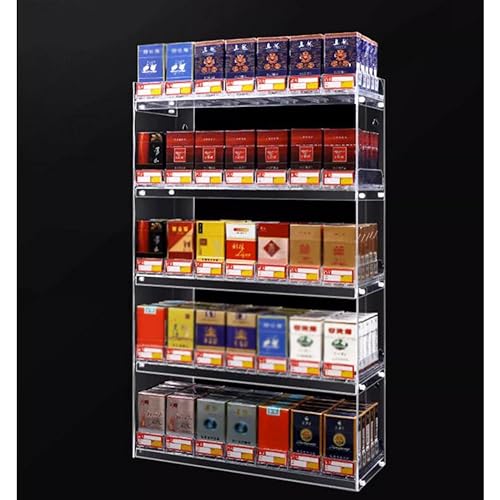 Présentoir à cigarettes pour supermarchés en acrylique pour éviter le désordre en caisse
