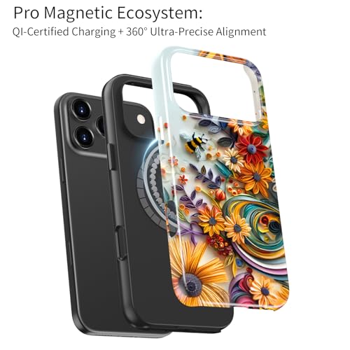 Coque de protection antichoc iPhone 17 Pro double couche compatible induction silicone - 2