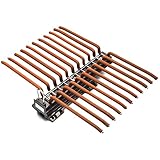 uyoyous Hosenbügel Ausziehbarer Kleiderbügelhalter Multifunktion Hosenhalter Hosenbügel Hosenauszug Ausziehbar mit Dämpfer für Kleiderschrank - Braun