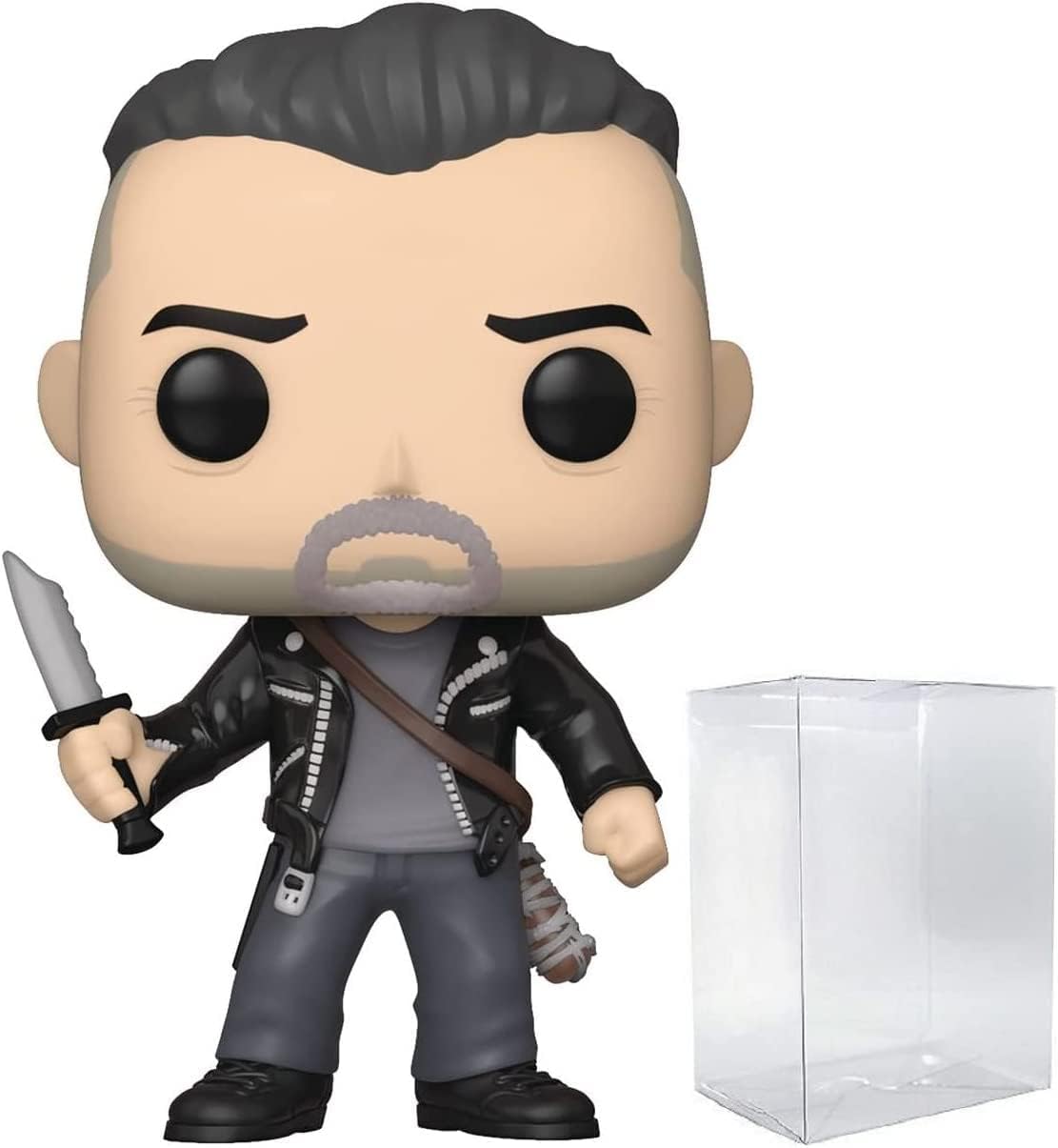 POP The Walking Dead - Negan FTM Funko Vinyl Figure (Bundled with Compatible Box Protector Case), Multicolor, 3.75 inches