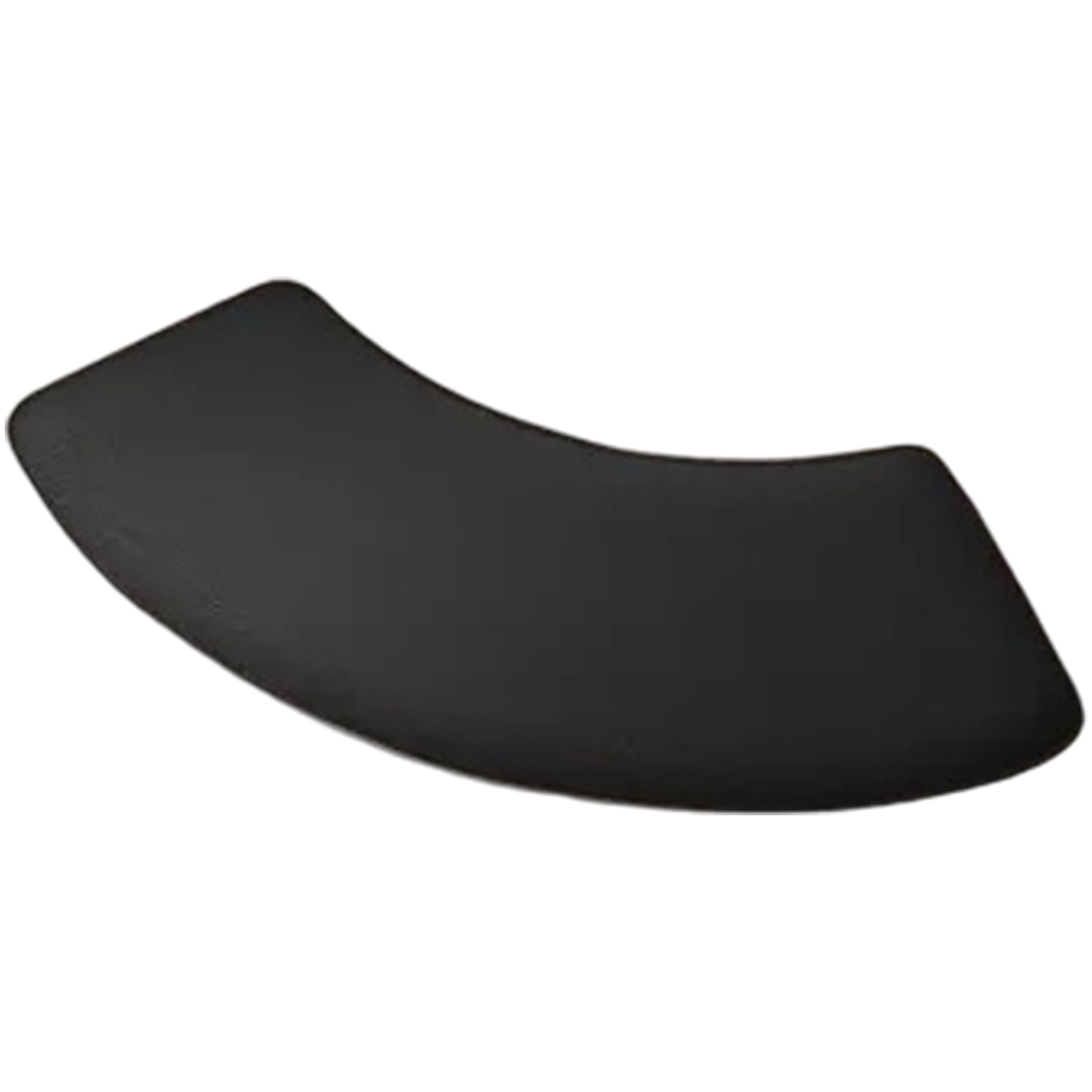 Tsawntd Corner Rug, Curved Bath Mat Fast Absorbent Non-slip Diatomite Mat for Rv Home Hotel Bathroom, Black, 16x24inch