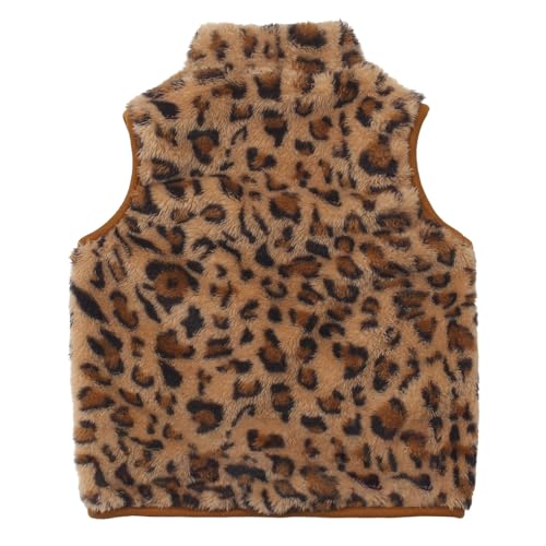 JESKIDS Girls' Boys Sherpa Fleece Vest Outwear Lightweight Solid Color Cute Jacket with Pockets 2-11 Years2
