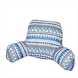 Rückenkissen Mit Armlehne, Dicke Polsterung Steppkissen, Lendenkissen Stützkissen Weich Kissen Für Auto, Bett, Büro-Stuhl Und Sofa,Bunt6,58x40x25cm
