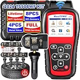 Autel MaxiTPMS TS508K TPMS Diagnostic Service Tool, Interchangeable valves with With 4 Pcs 315MHz MX-Sensor & 4 Pcs 433MHz MX-Sensor