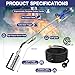 Propane Torch Weed Burner, Long/Short Mode, Heavy Duty Blow Torch Flamethrower with 12.5FT Hose for Flame Weeding, Roofing, BBQ, Melting Ice