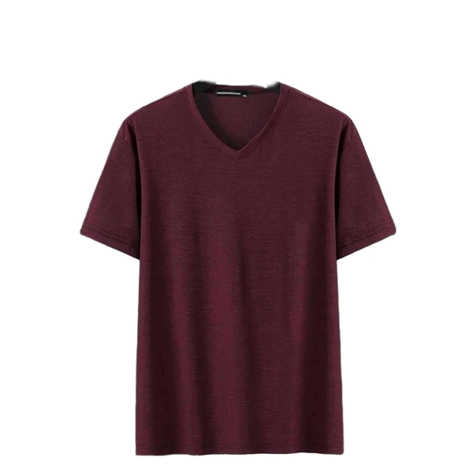 TEidea Męskie T-shirty Letnie Plus Size Casual T Shirt Cienki Facet Luźny Oddychający Krótki Rękaw, Y, 10XL