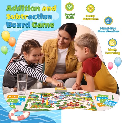 Broytain Juegos de Mesa Educativos de Suma y Resta para Niños miniatura 5