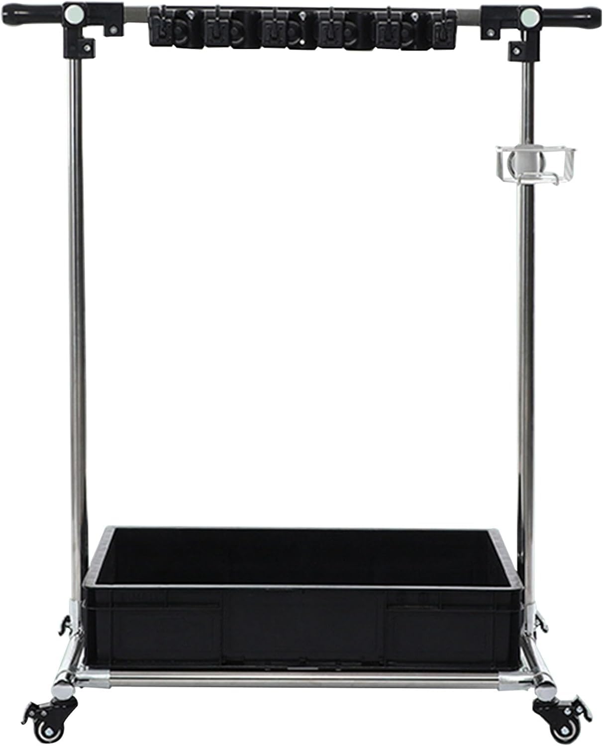 Soporte para escoba para fregona, accesorios de limpieza, organizador para fregona, cubo de herramientas de jardín, organizador de carros de limpieza sobre ruedas, escoba, armario, armario de