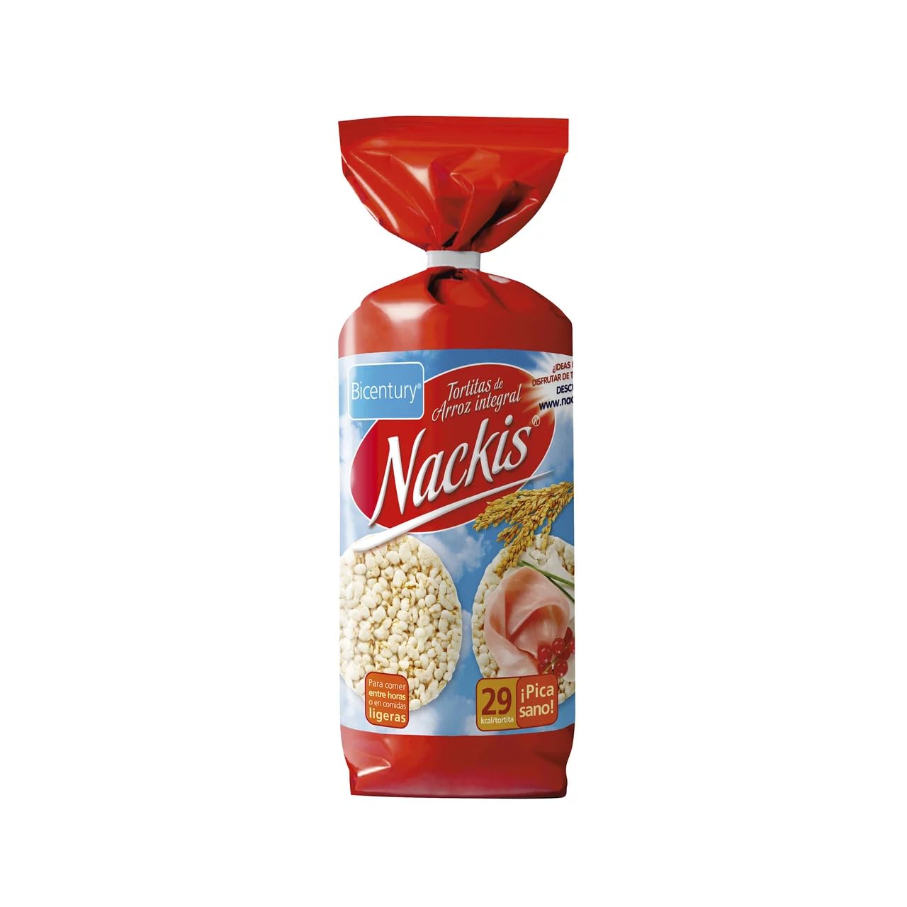 BICENTURY Vollkorn-Reiswaffeln Nackis von BICENTURY, 130 g, 12er Pack