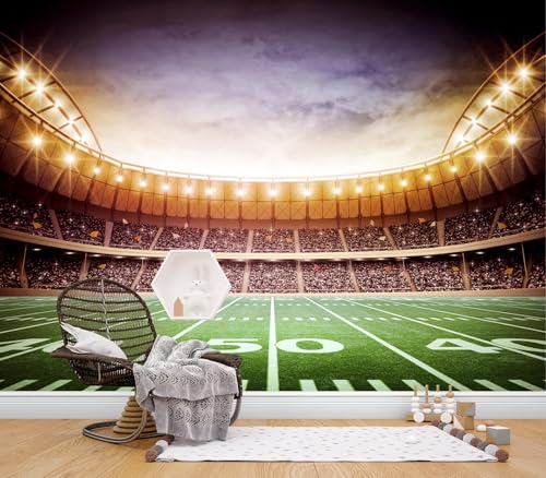 JHGRXFHB-Light of American Stadium wall Mural Wallpaper Peel and Stick 90" x 67" by JHGRXFHB - Image 4
