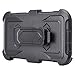 GALAXY WIRELESS for Galaxy J7v Case / J7 (2017) / J7 Perx Case / J7 Sky Pro/Galaxy J7 Prime Case,Heavy Duty Belt Clip Holster [Built in Screen Protector] Full Body Protection for Galaxy Halo - Black