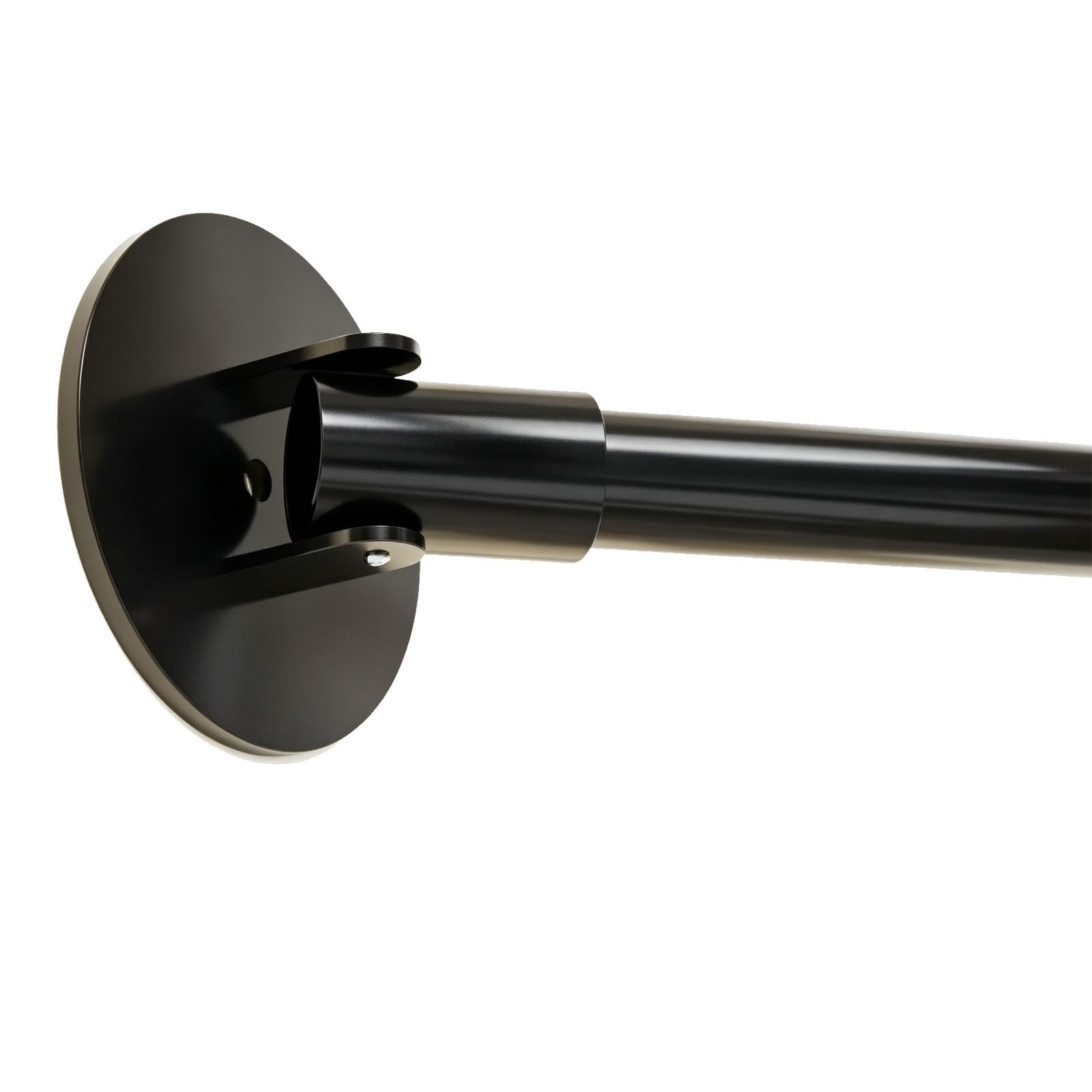 Tension Shower Curtain Rod, Tension Curtain Rods No Drill, Both Ends Can Rotate 180°, for Bathroom, Window, Closet, Cabinet(Black,100-160cm/39-63in)