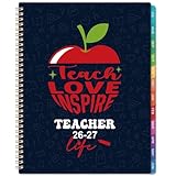 Teacher Planner 2026-2027 - 9' x 11' Weekly & Monthly Teacher Lesson Planner 2026-2027, JULY 2026 - JUNE 2027, Lesson Plan Book for Teachers in Academic Year with Monthly Tabs, Premium Thick Paper, Back Pocket