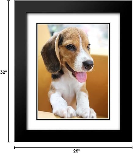 Vista 52 de ArtDirect Marco de madera negro moderno enmarcado personalizado de 12 x 14 pulgadas con tu foto o arte. Sube cualquier imagen y la imprimiremos