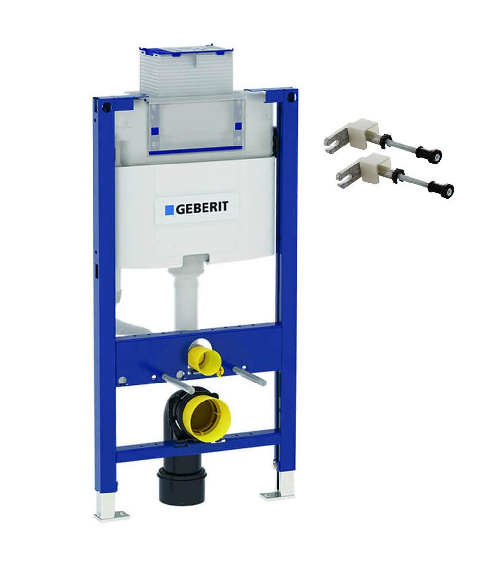 Geberit White Duofix 0.98M Wc Toilet Frame 12Cm Omega Cistern Wall Brackets + Wc Bend