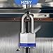 HZSY Padlocks Keyed Alike, Pack of 12, Laminated Steel Keyed Lock (1-9/16