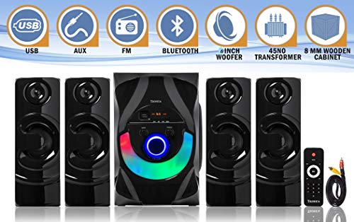 TRONICA BT555 4.1 Home Theater System with Bluetooth/FM/USB/Aux/TV Support & Remote Control Home Dj Night, Extra Base Wireless Amplifier, Bluetooth Multimedia Speaker (6inches Woofer 90W Output) - Image 3