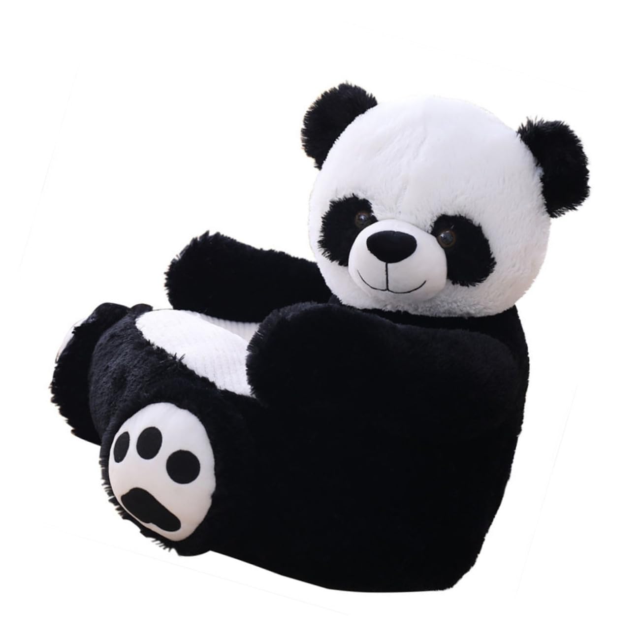 Siège enfant panda et canapé peluche avec coussin de soutien ergonomique