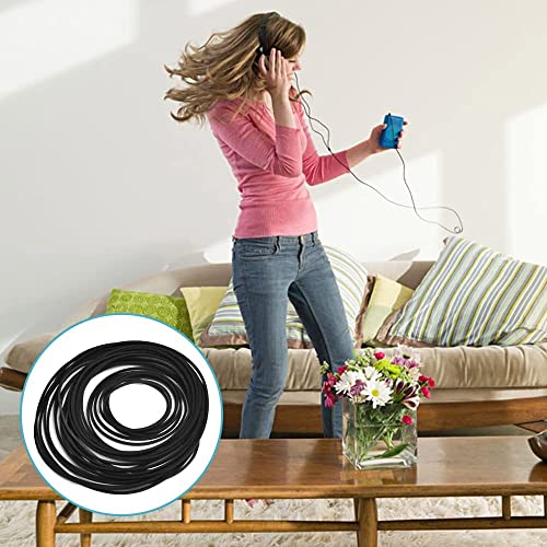 SPEACOUR 100 Stück Kassettenband Cassette Tape Belt 4.5-13cm Gummiriemen Square Cassette Machine Belt Gummi Riemenscheibe Antriebsriemen Universal Kassettenband für CD-ROM, DVD-Recorder, Repeater