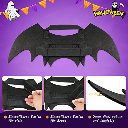 RANYPET Hund Fledermaus Kostüme Halloween Haustier Kostüm Fledermausflügel Cosplay Hundekostüm Katzenkostüm für Party