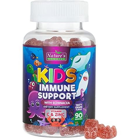 Kids Immune Support Gummy with Vitamin C, Zinc & Echinacea - 60 Gummies Cover