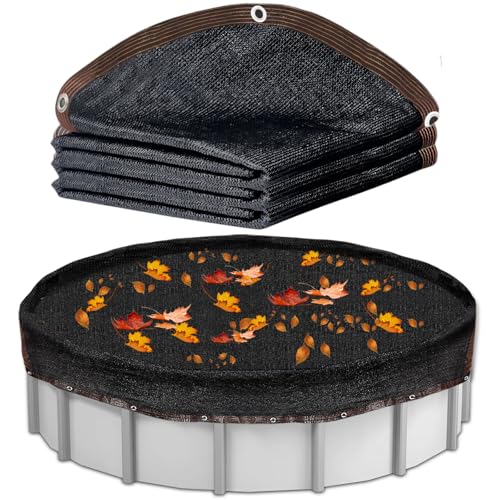 Malla cubierta para piscina redonda 13 pies negra miniatura 1