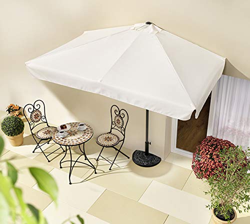 V/A Sonnenschirm für die Wand, rechteckig