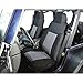 Rugged Ridge 13242.09 Seat Cover Kit, Front, Fabric, Gray; 76-90 Jeep CJ/Wrangler YJ