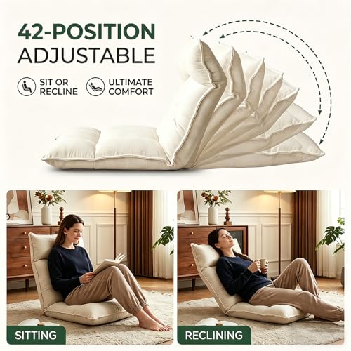 Siège de sol réglable 42 positions et fauteuil pliable salon - 7