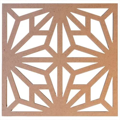 Kit 5 Placas Decorativa Mdf 50x50 Painel Vazado