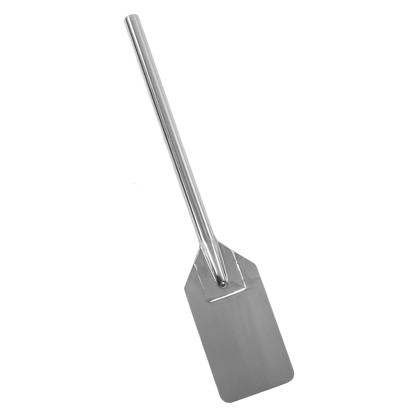 Espátula Extra Larga de Acero Inoxidable, PALeta MEzcladora de Acero Inoxidable, PALetas para Revolver Planas de Mango Largo, Espátula de Cocina Resistente Al Calor para Cocinar(92cm-Plata)