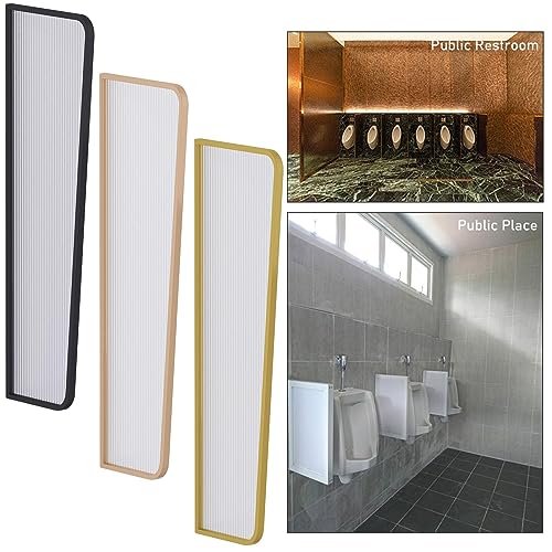 Set di 4 divisori per orinatoio da uomo, divisori temperati per servizi igienici pubblici, separatori commerciali per stalle da bagno, altezza regolabile
