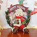 VHVCX Christmas Wreath Ornament Christmas Wreath Pupazzo di Neve Old Rattan Ring Scene Layout, Cappuccetto Rosso
