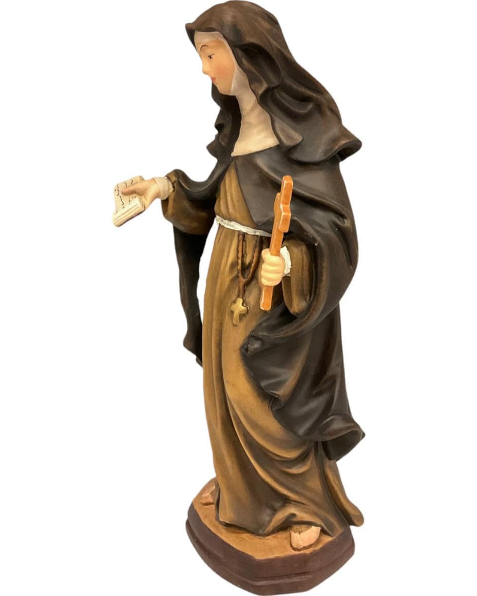 Dolfi Santa Catarina Troiani 60 cm | ręcznie barwione drewno w Val Gardena | Figurka szopka