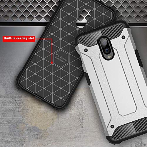 FanTing Cover per OnePlus 6T, [Rugged Armor]