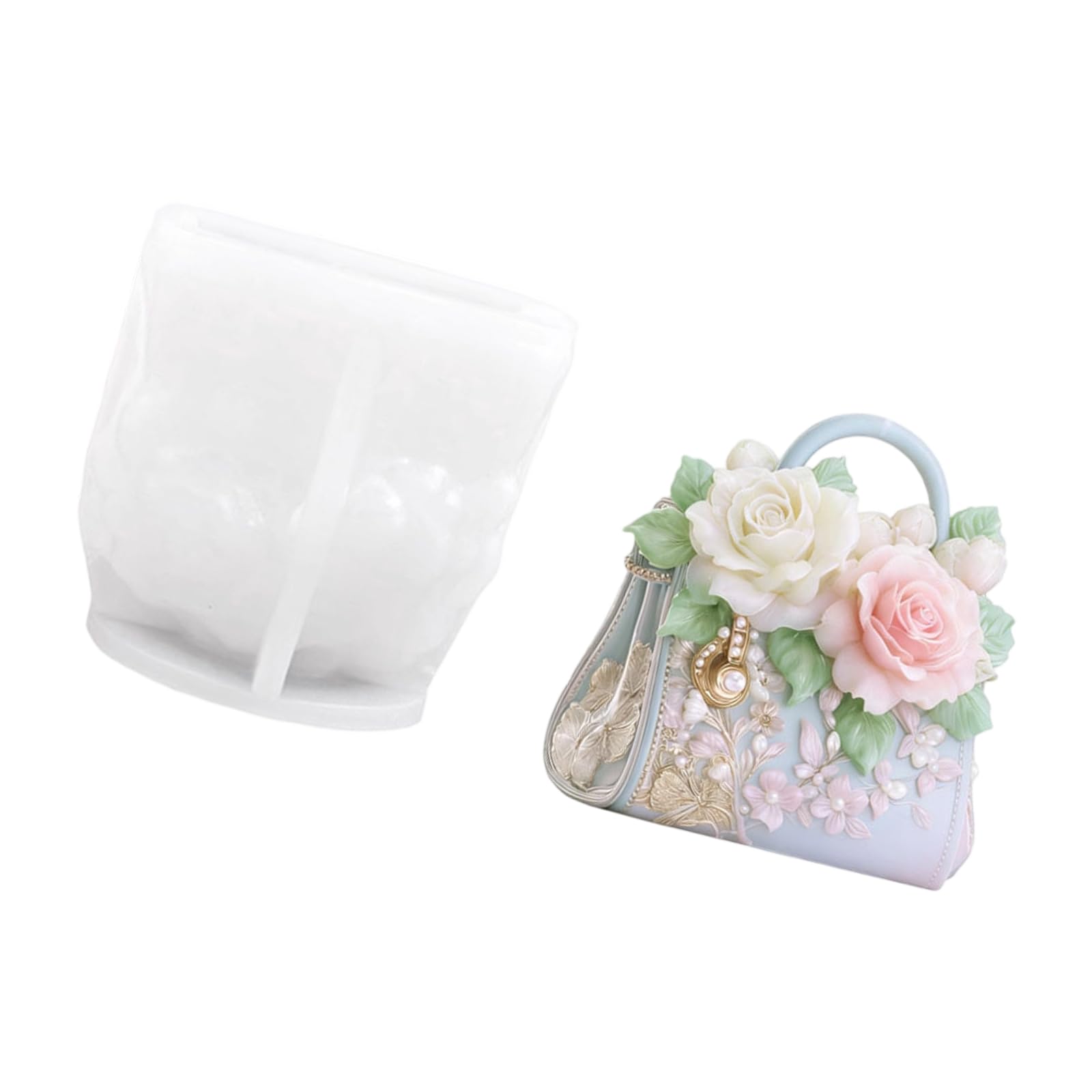 LXJLXD Handbag Embossing Silicone Molds Food Grade Silicone for Making Soap Gypsum Decoration Making Cast