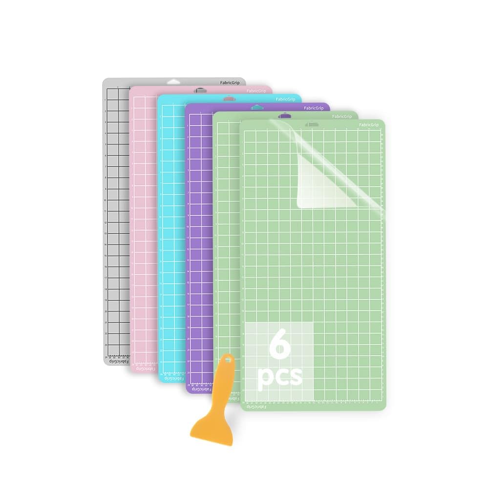 Cutting Mat for 12x24 inch Cutting Mats Set Adhesive Sticky for Maker/Explore One/Air/Air 2 with Scraper(6PCS)