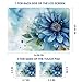 AIMSA Laptop Skin Sticker Decal, 13/13.3/14/15/15.4/15.6 inch Laptop Art Decal Universal Cover, Scratch Resistant Notebook Skin Protector, Blue Flower