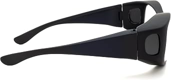 Schott SF-6 HT Radiation Safety Glasses - Fitovers In Large Plastic Black Safety Frame With Permanent Side Shields
