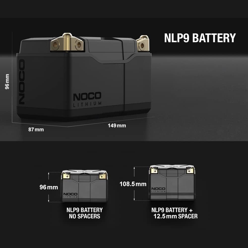 NOCO LiFePO4 LiFePO4 Lithium Ion Battery for Motorcycles and Motorcycles, 12 Volts, 3Ah, 400A, Scooter, ATV, High Performance, Long Life