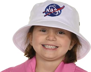 Aeromax NASA Meatball Logo Bucket Hat White