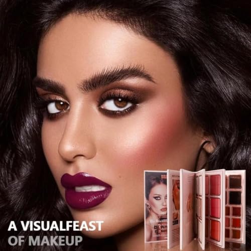 Image of 5 in 1 Makeup Book Palette, Professional Full Face All in One Makeup Kit | Eyeshadow Palette | Lipgloss | Highlighter & Blush Palette | Concealer, Contour & Eyebrow Filler | Beginner & Travel Friendly