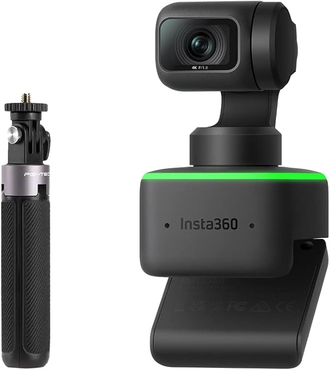 Insta360 Link AI-Powered 4K Webcam with Dual Microphones, Gesture ...