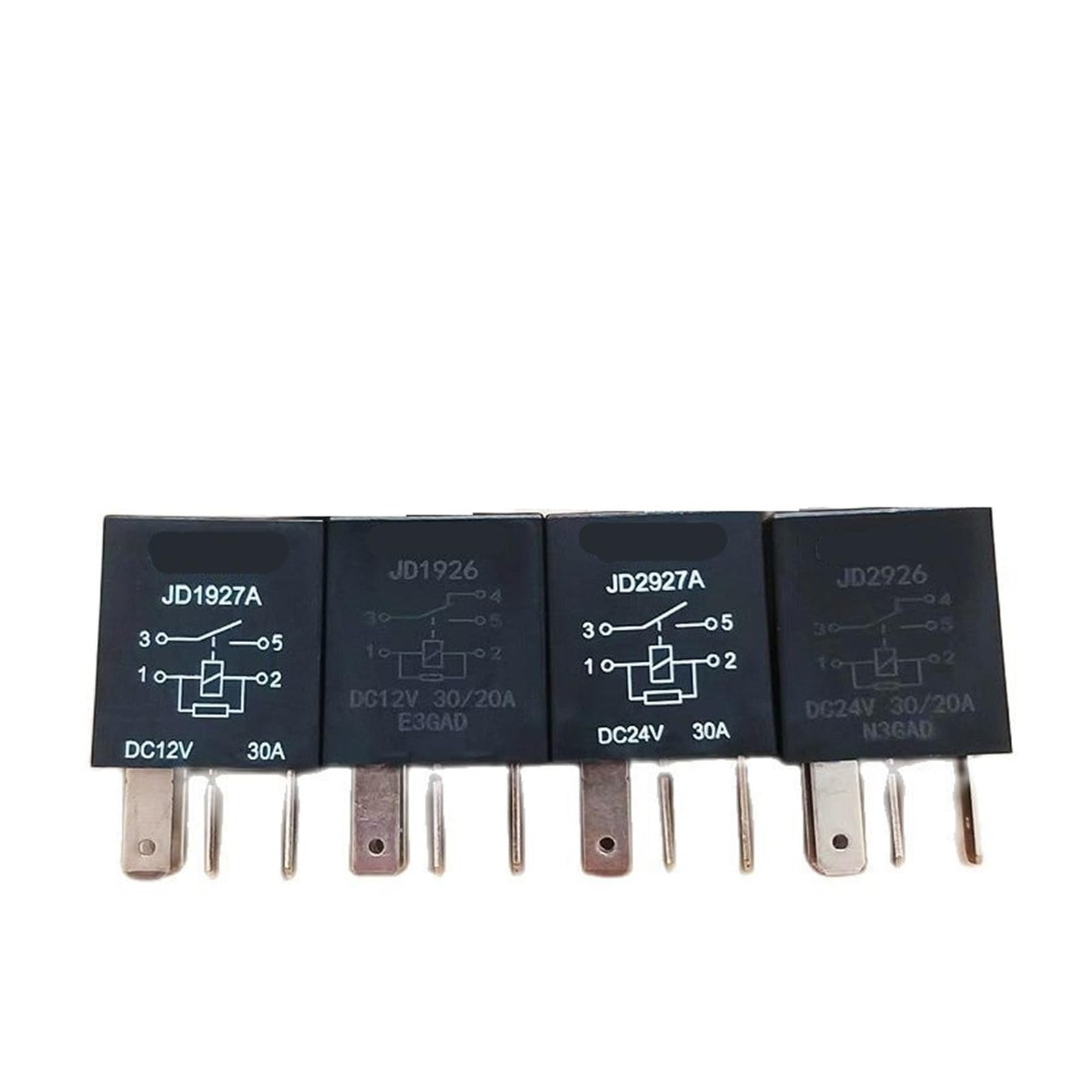 Relé automotriz de 5 pines 12V 30A con conmutación estable para luces y climatización