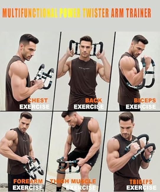Twister Arm Trainer for Men & Women£¬60-110lb Adjustable Arm & Chest Workout Equipment£¬Portable Home Gym Strength Training Machine for Full-Body Toning & Muscle Building
