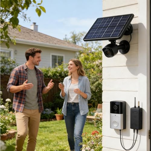 Cargador rápido sin perforación con panel solar de 20W y soporte orientable 2