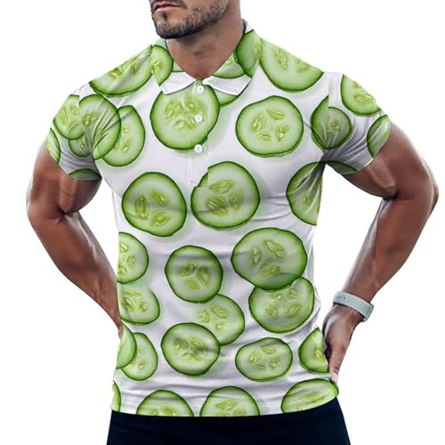 Polo de golf homme manches courtes respirant imprimé original doux