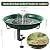 Yiabivo Deck Mounted Bird Bath with Fountain,Solar Railing Bird Bath Fountains for Hummingbirds,Adjustable Metal Durable Deck Bird Bath Holder for Outdoor Railings, Patio Deck,Garden