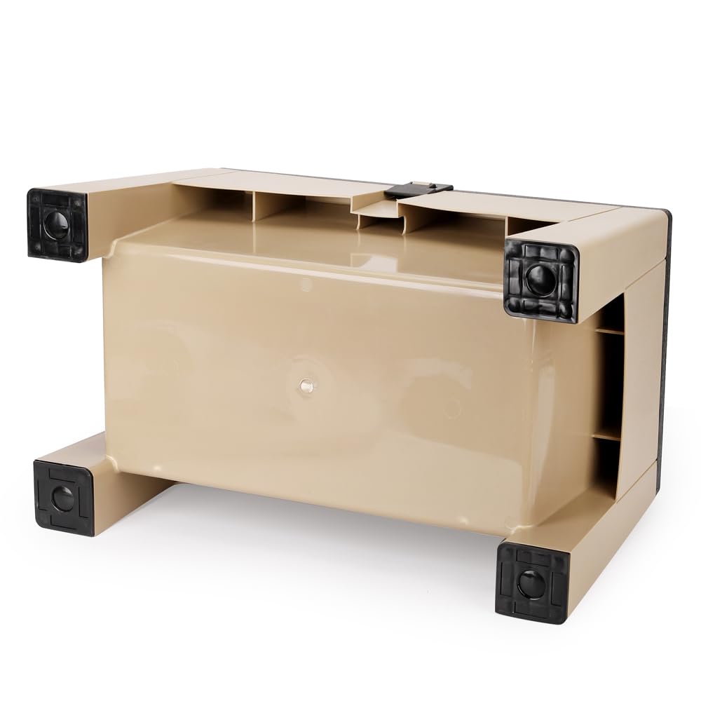 Yolco ST2 Sand 3-in-1 Camping Trittstufe & Aufbewahrungsbox für Wohnmobil & Wohnwagen mit Werkzeugeinlage, Belastbar bis 200-kg