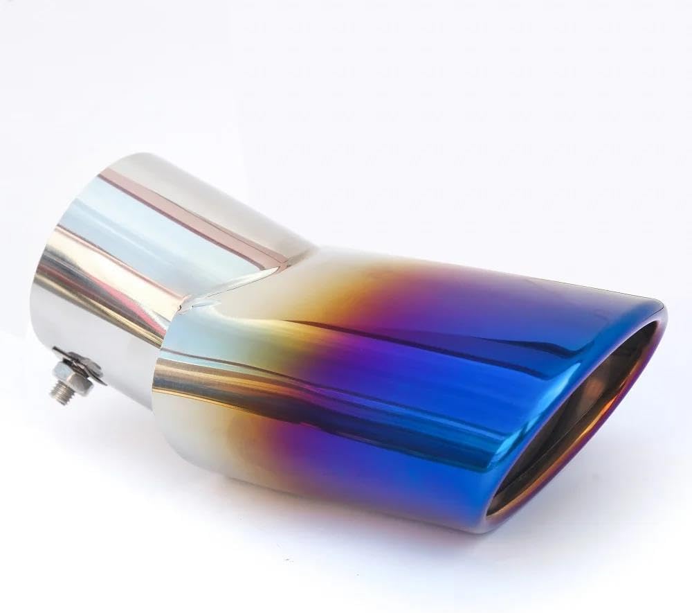 Spare Parts For Honda CR-V CRV 2017-2021 Auto Car Exhaust Rear Tail Pipe Tip Muffler Trim Stainless Steel Chrome Blue Parts(Bule)